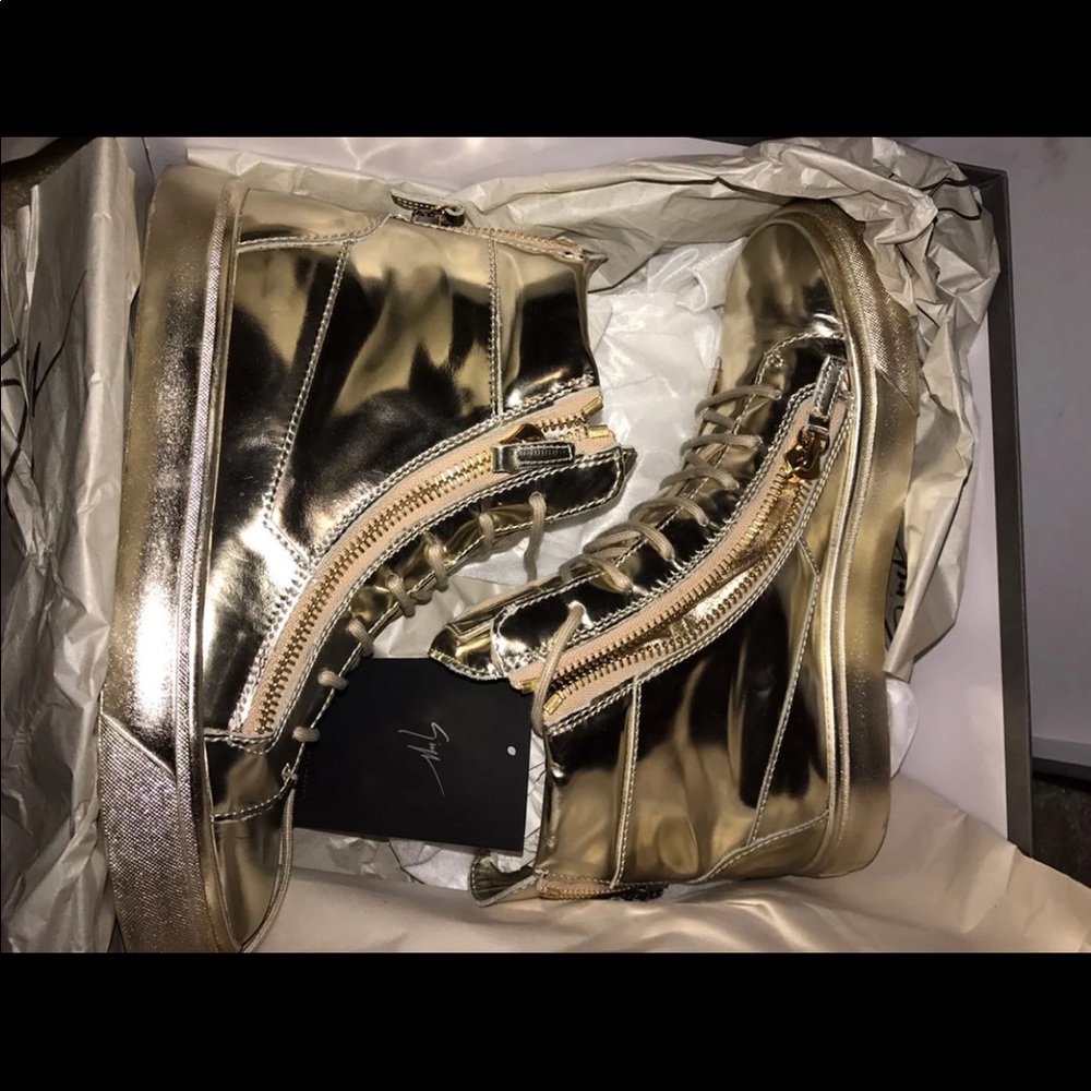 Giuseppe zanotti Gold Mirror Sneakers